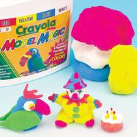 crayola coloured air dry model magic per 3 tubs