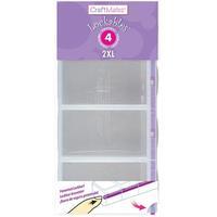 Craft Mates Lockables 2XL Organizer 4 Compartments-9X4.25X1.25 345216