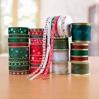 Create and Craft Red and Green Christmas Ribbon Collection 390704