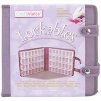 Craft Mates Lockables Large Organizer Case-9X2.5X9.5 Purple Ultrasuede 345246