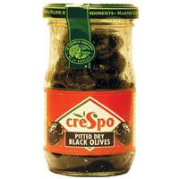 Crespo Pitted Dry Black Olives - 110g