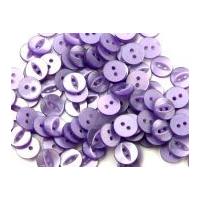 crown round plastic fish eye buttons 14mm lilac