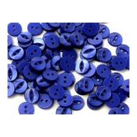 crown round plastic fish eye buttons 16mm royal blue