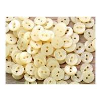 Crown Round Plastic Fish Eye Buttons 16mm Cream