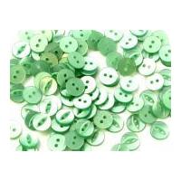 Crown Round Plastic Fish Eye Buttons 14mm Aqua