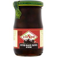 Crespo Pitted Black Olives In Brine - 198g