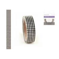 Craft Decor Patterned Fabric Masking Tape 3m Black Plaid