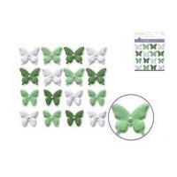 Craft Decor Handmade Paper Butterfly Embellishments Emerald Green