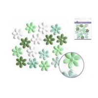 Craft Decor Handmade Paper Floral Embellishments Emerald Green