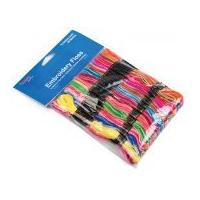 Craft Factory Embroidery & Cross Stitch Threads Floss Skeins Rainbow Colours