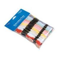 Craft Factory Embroidery & Cross Stitch Threads Floss Skeins Pastel Colours