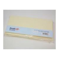 Craft UK Limited Square Blank Cards & Envelopes 12.5cm x 12.5cm Ivory Cream