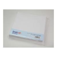 Craft UK Limited Square Blank Cards & Envelopes 20cm x 20cm White