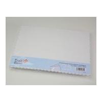 Craft UK Limited C5 Scalloped Edge Blank Cards & Envelopes White