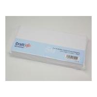 Craft UK Limited Square Blank Cards & Envelopes 10cm x 10cm White