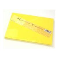 Craft UK Limited 160gsm Blank Card Cardstock 14.8cm x 21cm Yellow