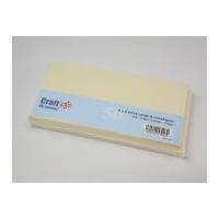Craft UK Limited Square Blank Cards & Envelopes 10cm x 10cm Ivory Cream