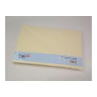 Craft UK Limited C5 Blank Cards & Envelopes 21cm x 15cm Ivory Cream