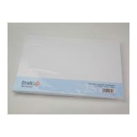Craft UK Limited C5 Blank Cards & Envelopes 21cm x 15cm White