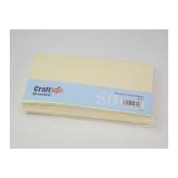 craft uk limited dl blank envelopes 21cm x 10cm ivory cream