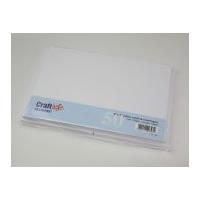 Craft UK Limited Rectangle Blank Cards & Envelopes 17.5cm x 12.5cm White