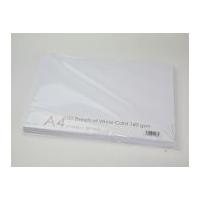 Craft UK Limited 160gsm Blank Card Cardstock 21cm x 29.7cm White