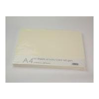 Craft UK Limited 160gsm Blank Card Cardstock 21cm x 29.7cm Cream