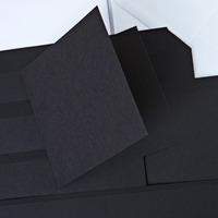 craft uk 50 x 5x5 black cards and envelopes 404245
