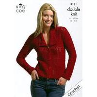 Crochet Jacket and Top in King Cole Bamboo Cotton DK (3131)