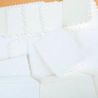 create and craft scalloped cards and envelope bundle white and cream 4 ...
