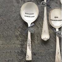Cranberry Condiment Spoon
