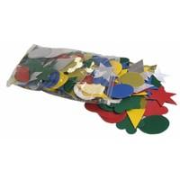 Creativity International Pack of 250 Assorted 230 micron Corrugated Paper Shapes 407160