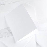 Craft UK 50 X 5X7 White Cards and Envelopes 404214