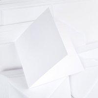 Craft UK 50 X 6X6 White Cards and Envelopes 404212