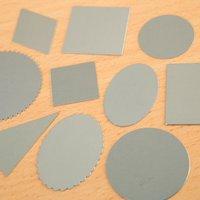 Cricut Cuttlebug \'Embossables\' Metal Basic Shapes - Silver 403625