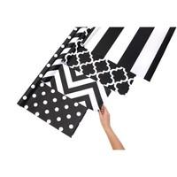Creativity International Fadeless Designs Assortment - Black & White Sensory 4 Rolls 407206