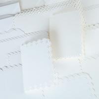 Create and Craft A5 White and Cream Scalloped Card and Envelopes Multibuy 409257