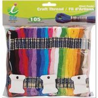 Craft Thread Giant Pack 9.14 Meters 105/Pkg-Assorted colours 208018