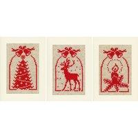 Cross-stitch Christmas Symbols Card Set by Vervaco 375204