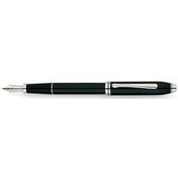 Cross Townsend Soft Touch Black Chrome Trim Medium Fountain Pen