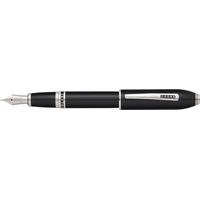 Cross Peerless Black Lacquer and Platinum Plate Fountain Pen