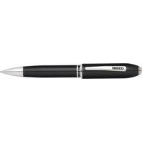 cross peerless black lacquer and platinum plate ball pen