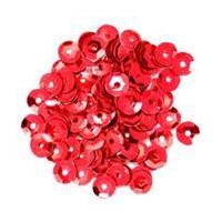 Craft Factory Red Cup Sequins 5 mm 5 g