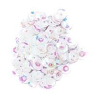 Craft Factory White Cup Sequins 5 mm 5 g