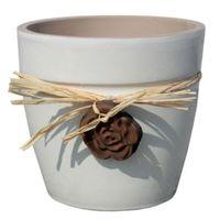 Cream Plant Pot (H)19cm (Dia)20cm