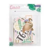 Crate Paper Oasis Printed Cardstock Shapes 40 Pieces