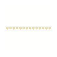 cream hearts satin ribbon 6 mm x 4 m