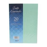Craft Essentials Leafbird Green Card A4 20 Pack