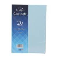 Craft Essentials Baby Blue Card A4 20 Sheets