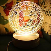 Crooked Melon Produced Cardcaptor Sakura Cardcaptor Sakura Magic Fat0Led3D Lamp Nightlights